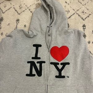 i love New York zip up